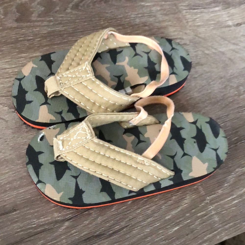 Camo Shark Sandals